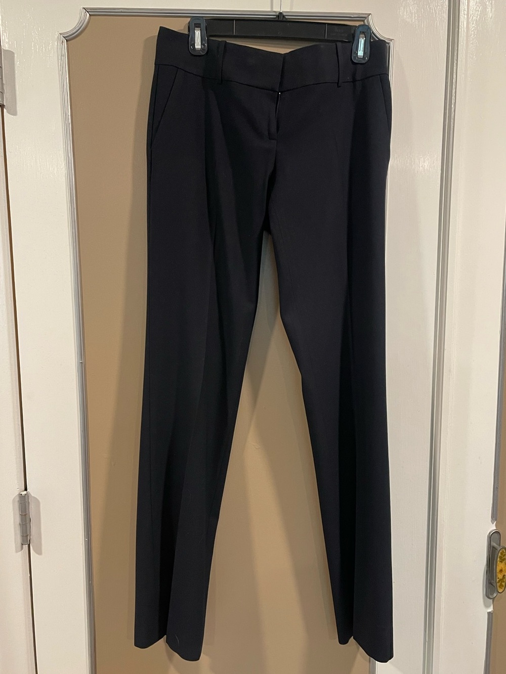 Ann Taylor Black Straight Leg Dress Pants